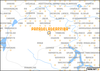 map of Paradela de Arriba