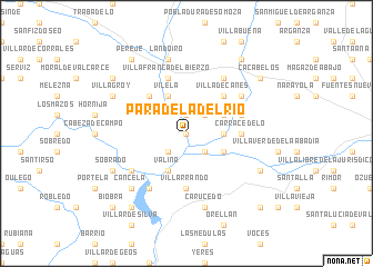 map of Paradela del Río