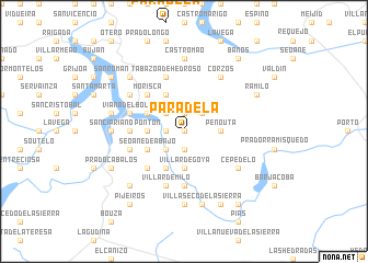 map of Paradela