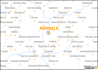 map of Paradela