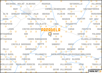 map of Paradela