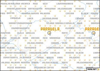 map of Paradela