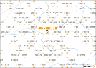 map of Paradela