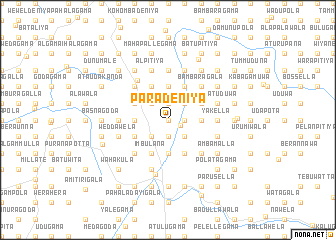 map of Paradeniya