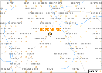 map of Paradhísia