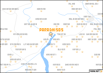 map of Parádhisos