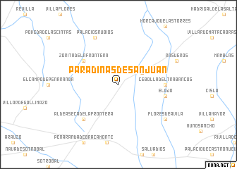 map of Paradinas de San Juan