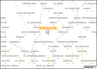 map of Paradiña