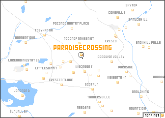 map of Paradise Crossing