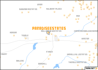 map of Paradise Estates