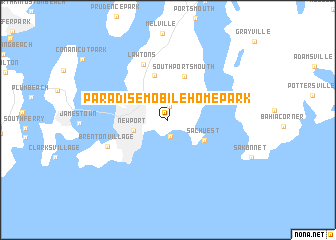 map of Paradise Mobile Home Park