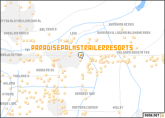map of Paradise Palms Trailer Resorts