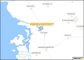 map of Paradise Point