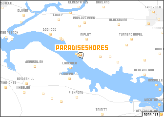 map of Paradise Shores