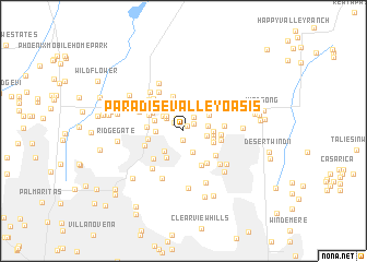 map of Paradise Valley Oasis