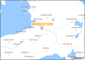 map of Paradistorp