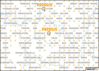 map of Paradis