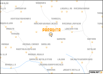 map of Paradita