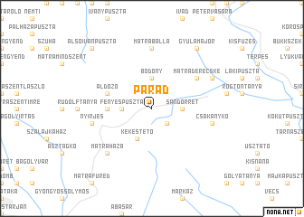 map of Parád