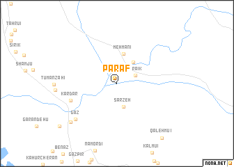 map of Pārāf