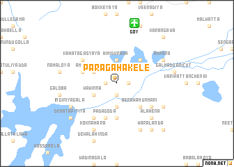 map of Paragahakele