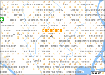 map of Pārāgaon