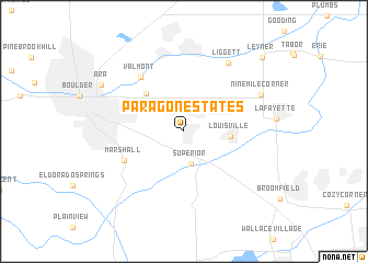 map of Paragon Estates