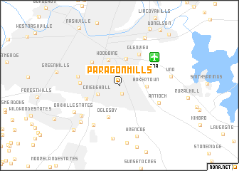 map of Paragon Mills