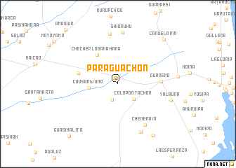 map of Paraguachón