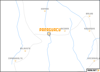 map of Paraguaçu