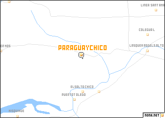 map of Paraguay Chico