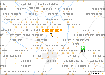 map of Paraguay