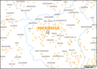 map of Parāi Bānda