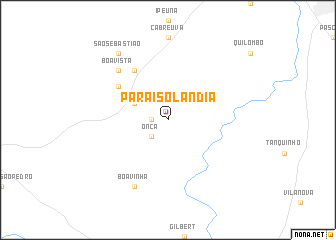 map of Paraisolândia