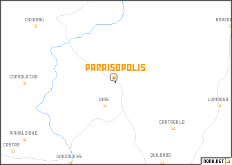 map of Paraisópolis