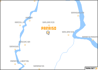 map of Paraíso