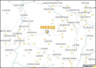 map of Paraíso