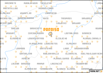 map of Paraíso