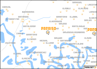 map of Paraíso