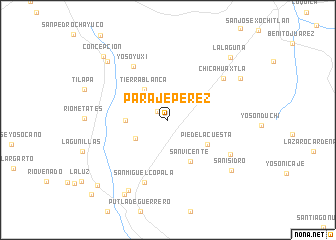 map of Paraje Pérez