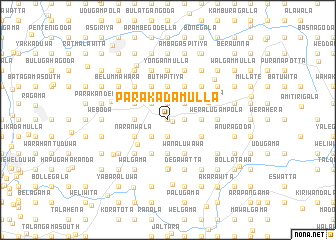 map of Parakadamulla