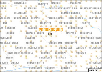 map of Parakaduwa