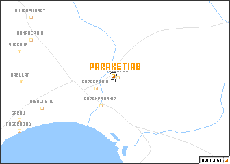 map of Pārak-e Ţīāb