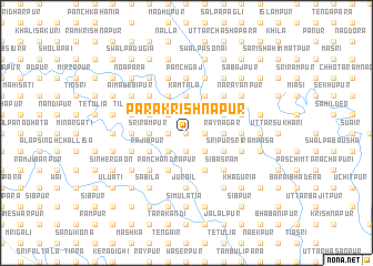 map of Pāra Krishnapur