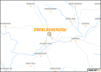 map of Paralākhemundi