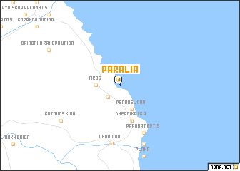 map of Paralía