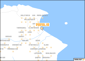 map of Paralía