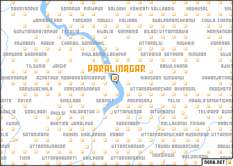 map of Pār Ālinagar