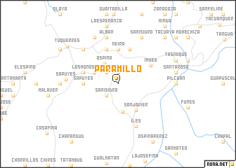 map of Paramillo