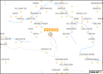 map of Páramo